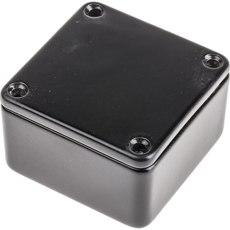 Boîtier RS PRO en Fonte d'aluminium, 50 x 50 x 31mm, Noir IP54, Blindé ( Prix pour 1 ) (1/3)