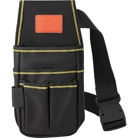 Ceinture porte-outils d'électricien,Poche de rangement ajustable pour travaux de construction et maintenance - Sac à outils de ceinture pour électricien,pour bricoleur, mécanicien, plombier, couvreur (1/5)