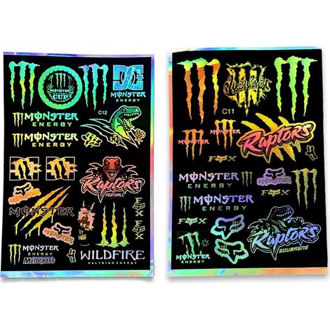 Set mit 2 Laser- und klassischen Aufklebern für Motorrad, Fahrrad, Helm, Auto, reflektierende Vinylaufkleber für DIY-Dekoration, Kinder, Jugendliche, kreative Hobbys