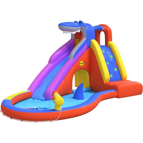 Tobogán de agua inflable con piscina PVC 450x320x240 cm Happy Hop