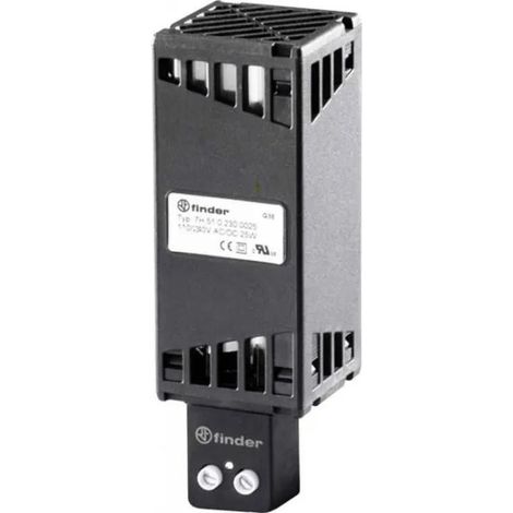 Finder Calefacción eléctrica negra 50W aluminio IP20