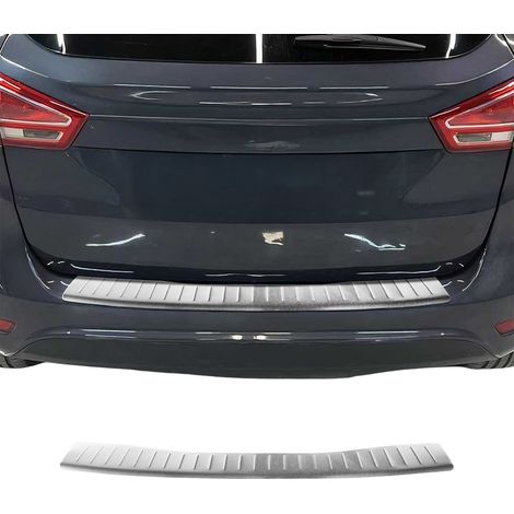 Protection Seuil de Pare-Chocs arrière - Compatible avec Ford B-Max 2012-2018 - Couverture de Seuil de Coffre - Bande Seuil de Chargement - Style élégant - en Acier INOX Chromé Brossé (1/5)