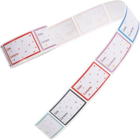 Lebensmitteletiketten zum Beschriften 200 Stück Kupferpapier (1/5)