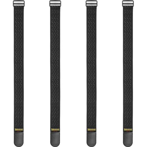 Sangles Elastiques avec des Bandes Anti-dérapantes, 61x5cm(4 Pièces) pour Multiples Utilisations, Scratch pour Attacher des Tuyaux, des Cordes, des Bagages, des Tapis de Yoga, Camping (1/5)