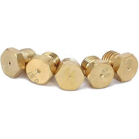Pair Lot de 5 brûleurs à gaz naturel pour plaque de cuisson au gaz naturel GPL, jets, buses et injecteurs (1/5)