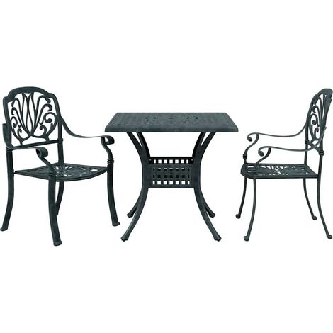 Maison Exclusive - Set da Bistrò 3 pz Verde in Alluminio Pressofuso (1/5)