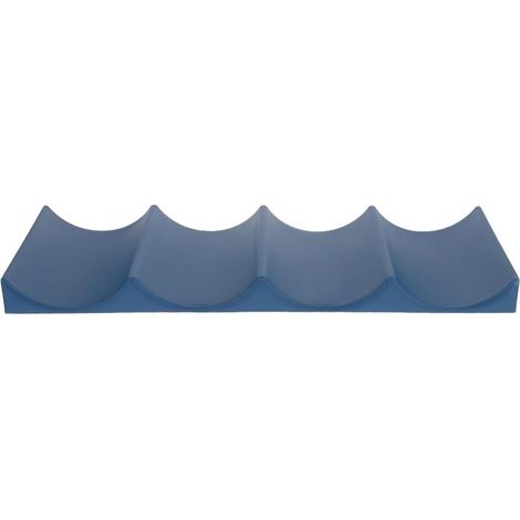 1 porte-bouteilles empilable en plastique pour réfrigérateur, tapis de rangement pour bouteilles, porte-bouteilles pour réfrigérateur de cuisine, bleu (1/5)