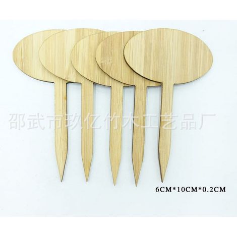 Etiquettes Pour Plantes - En Bois Naturel Rondes - Pour Jardin Intérieur Extérieur Serre - Lot De 20 Pièces (1/5)