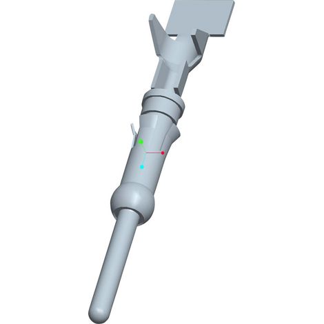 TE Connectivity 66566-7 Rundstecker Einzelkontakt Stiftkontakt Gesamtpolzahl: 1 Serie (Rundsteckverb