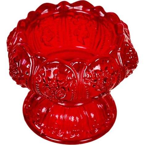 Soporte de lámpara de oración de vidrio moderno, con - Rojo (1/2)