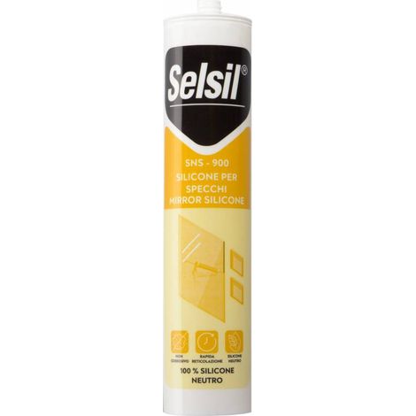 Selsil Silicone Neutro Trasp. Per Specchi 310 Ml - 12 Pz