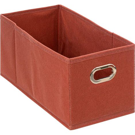 Panier en tissu 15x31 cm, mélange de couleurs Terre de Sienne, modèle modulable 5five