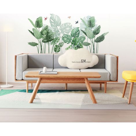 Green Plants Leaves Tropical Decal Wall Sticker Art Murals Waterproof Home Decor (1/5)