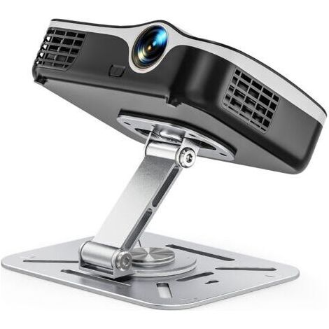 Support de Projecteur de Bureau, Support Mural et Plafond Pliable pour Projecteur Rotation à 360°, Pied de Vidéoprojecteur avec Vis 1/4\\\ (1/5)
