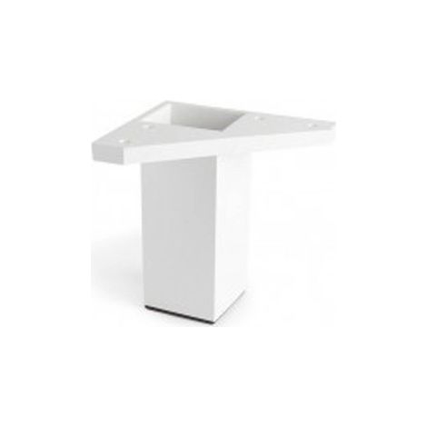 Pata cuadrada, modelo 972, de abs con acabado blanco, 42 x 42 x 100 mm (1/4)