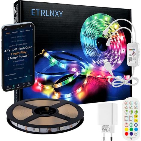 6m LED Strip LED TV Backlight for 85 to 105 inch Smart TVs, Apps and Remote Control, Sync with Music, USB LED Integrated IC Lighting for TV Decoration (1/5)