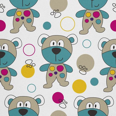 Tela decorativa para exteriores Oxford - motivo de oso kawaii I DX038 (1/5)