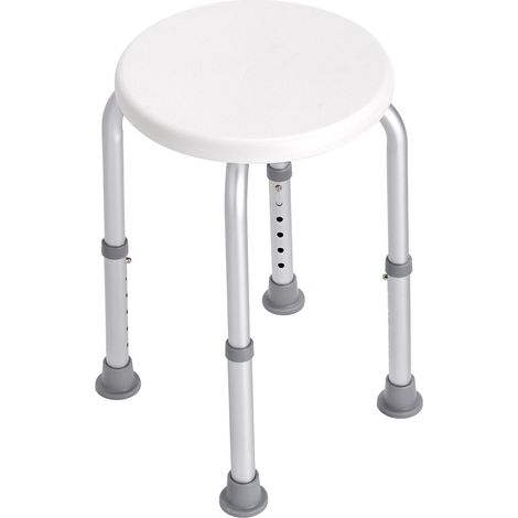Chaise de Douche Réglable, Tabouret Antidérapant pour Baignoire, Siège de Bain pour Personnes Âgées et à Mobilité Réduite, Capacité 136 kg (1/5)