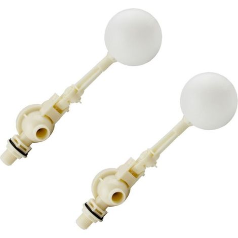 Vanne à flotteur en 2 parties avec bras réglable, vanne à flotteur à pression différentielle, vanne à flotteur de 1/2 pouce pour bassins d'eau, vanne à bille à flotteur pour montage sur réservoir, abr (1/4)