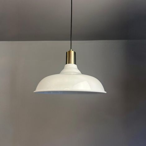bamyum Nota Suspension Luminaire Vintage, Lustre Salon de 30 cm en Métal, Lampe E27 pour Chambre, Salle à Manger (1/5)