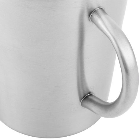 Tasse Isotherme 300ml en Acier Inoxydable 304 Double Paroi avec Poignée - Idéal pour Café et Bière (1/5)