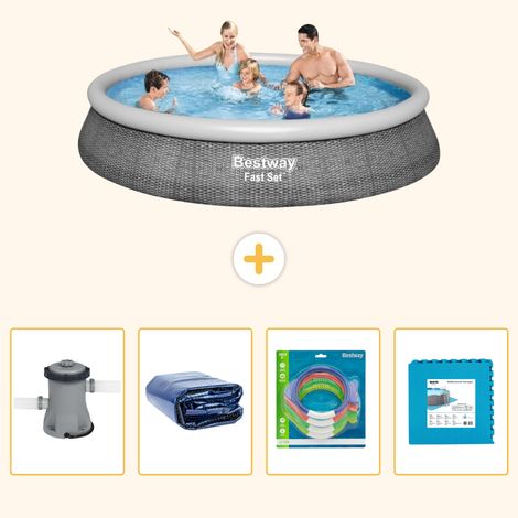 Bestway Bestway Fast Set Ronde - 396x84 cm - 5-pièces S229 (1/5)