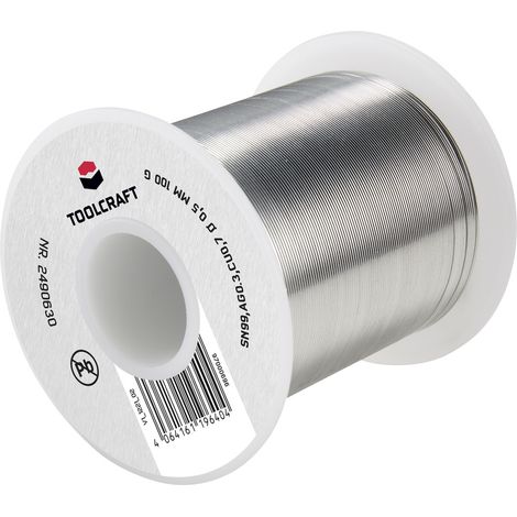 TOOLCRAFT Lötzinn, bleifrei Spule SN99AG03C ROL1 100 g 0.5 mm (1/5)