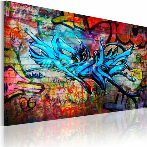Tableau graffitis anonymes - 120 x 80 cm (1/4)