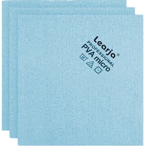 Chiffons en microfibre bleus unités 30 x 30 cm lot de 1 3 (1/5)