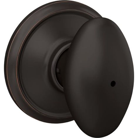 Verrou de porte intérieur invisible, poignée ovale noire encastrée dans le mur, poignée unique dissimulée pour porte intérieure, finition mate élégante