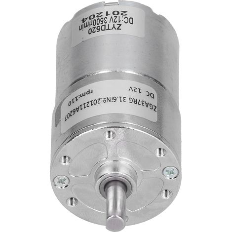 Elektromotor mit Mikrodrehzahlreduzierung, geräuscharm, poröses Lager, Maschinenzubehör, DC 12VZGA37RG 110R-12V (1/5)