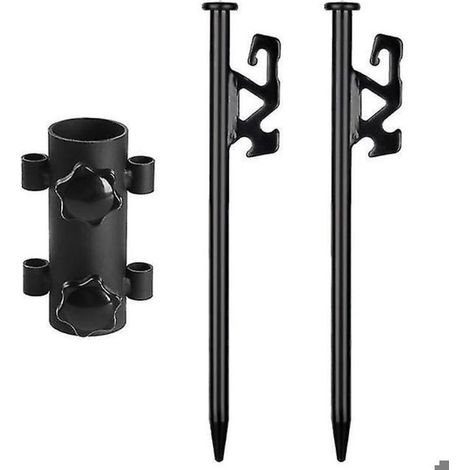 Fixation de tige de tente Camping en plein air Pêche Camp Post Clou de sol Accessoires d'auvent de tente Fixation de jambe de f (1/3)