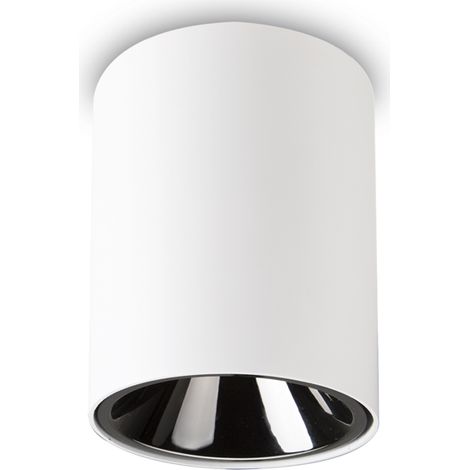 Plafoniera Moderna Nitro Round Alluminio Bianco Led 15W 3000K Luce Calda (1/3)