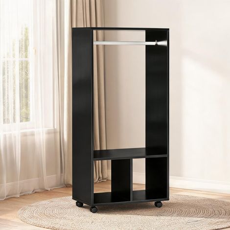 Armoire noir en panneaux de particules 60 x 40 x 128 cm (1/5)