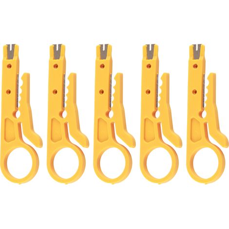 5-teiliges, tragbares und robustes Miniatur-Abisolierzangen-Set für CAT5/CAT5e/CAT6-Netzwerkkabel, 3D-Drucker und PTFE-Schläuche