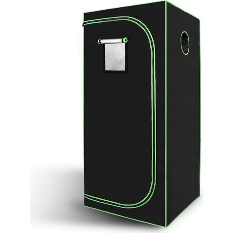 Growbox Beobachtungsfenster Gewächshaus Growzelt Indoor Pflanzenzelt 80x80x180CM