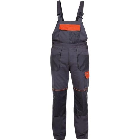 Graphitorangefarbene Latzhose, 190 g/m², Größe 2L (54)", CE, lahti (1/3)
