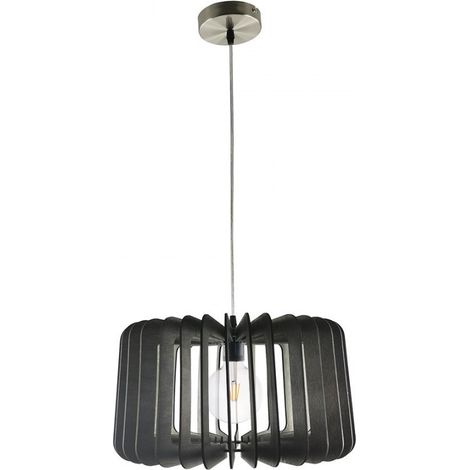 FABRILAMP Pendentif Ebano 1xE27 Bois brun 40D (1/4)