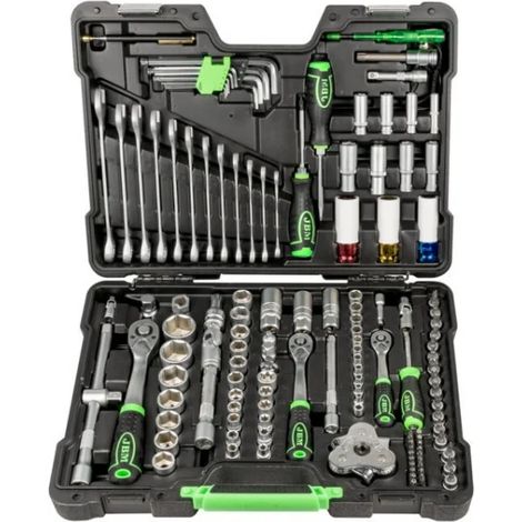 JBM 54082 Valigetta portautensili con assortimento 132 Pz.