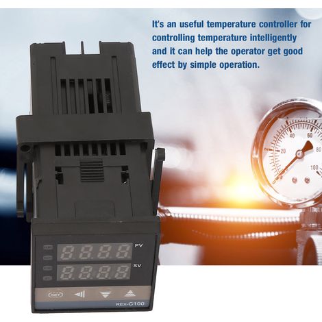 Kits de régulateurs de température numériques PID à LED avec alarme 0-1300 °C, alimentation 110-240 V CA (1/4)