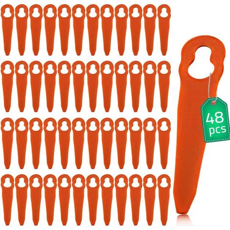 Chuancheng 48-teiliges Ersatzmesserset aus Kunststoff für Stihl Polycut 2-2, Polycut 3-2 und Rasentrimmer FSA 45, FSA 57 und FSE 52 ersetzt OEM 4008 007 1000 (1/5)