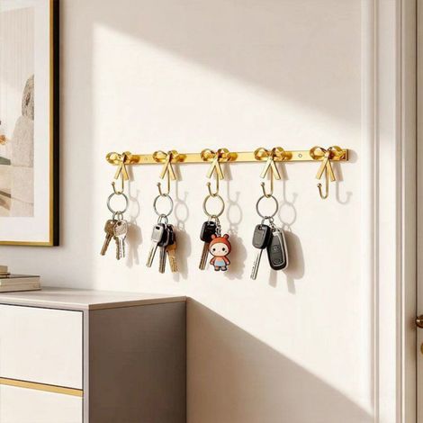 - Crochets de suspension - Arche en fer forgé - Crochet mural - Design vintage - Crochet décoratif - Espace de rangement pour mantea (1/3)
