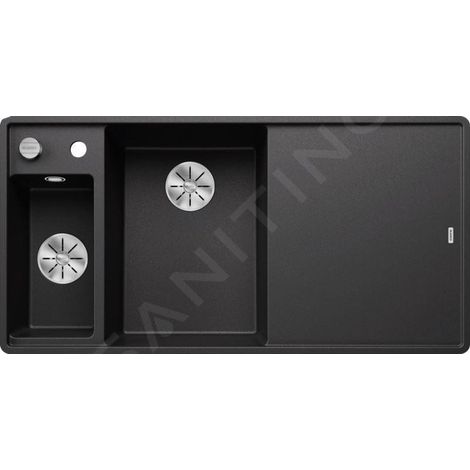 Blanco Axia III 6 - Évier en silgranit, 990x500 mm, avec commande de vidage et accessoires, InFino, anthracite 524663 (1/4)