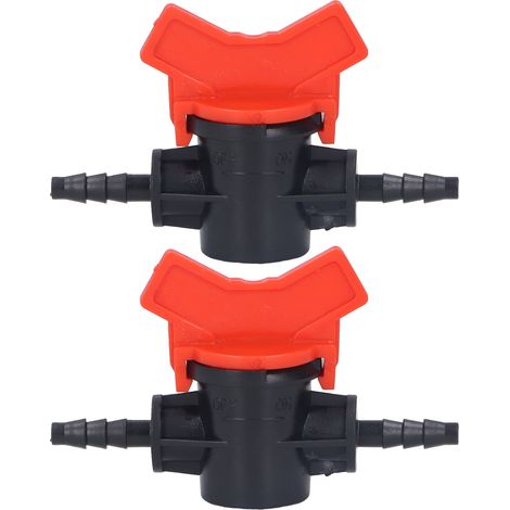 2PCS Régulateur de Débit en Plastique ABS, Vanne d'Arrêt pour Contrôle de Liquide, Pompe à Eau, Diamètre Extérieur 4mm (1/5)