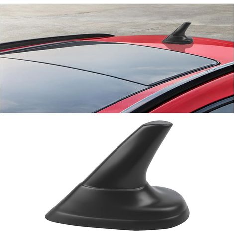 Décoration d'antenne ABS étanche forme aileron requin noir (1/5)
