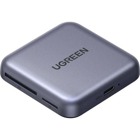 3-in-1 100W PD Magnetkartenleser mit Ladegerät – Grau