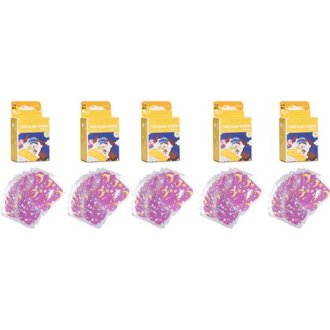 100 bandes buccales anti-ronflement pour enfants, respirantes et hypoallergéniques, aide au sommeil et entraînement à la respiration nasale (1/5)