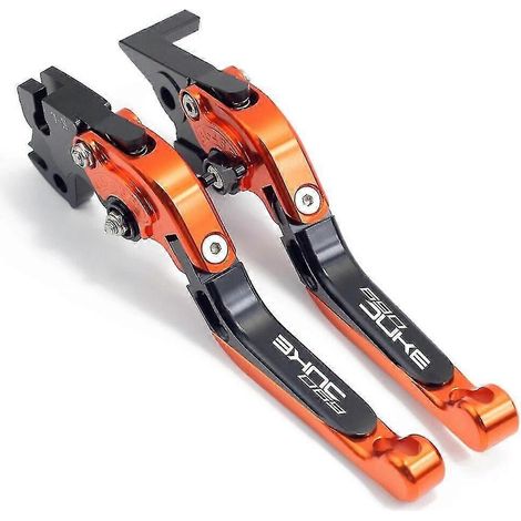 Leviers de frein et d'embrayage pliables et extensibles en aluminium CNC pour KTM 690 Duke (2008-2011) - Logo Duke690