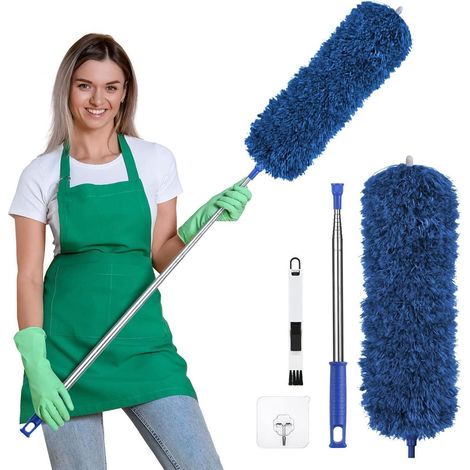 Staubwedel Teleskop Lang Ausziehbar Mikrofaser Staubwischer Set (1/5)