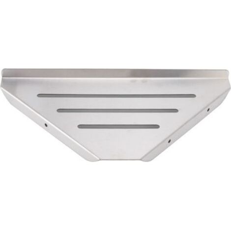 tagère de douche d'angle forme triangulaire poinonnage simple couche stockage efficace Style décontracté porte-shampooing en acier inoxydable